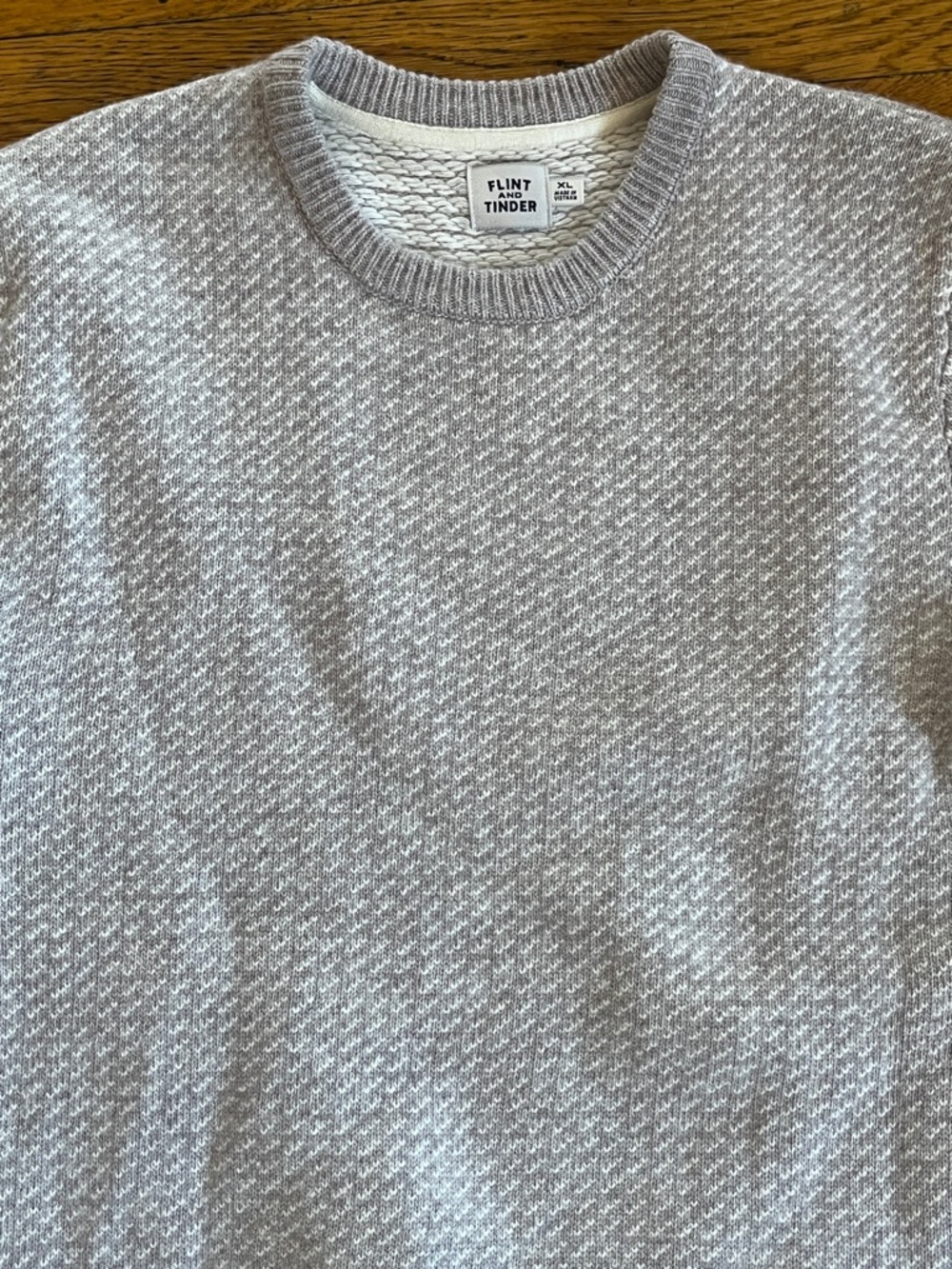 Flint and Tinder Mens Merino Wool Crewneck Sweater XL - Picture 2 of 2